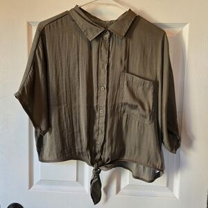 Olive Green Blouse